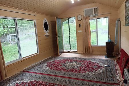 کلبه چوبی جنگلی در ماسال - توت نسا
