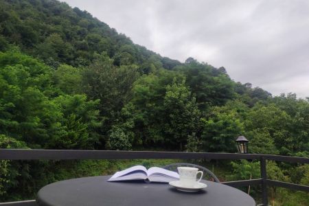 کلبه سوئیسی کنار جوی آب در ماسال - طاسکوه