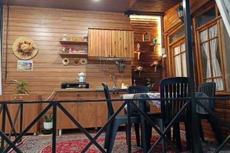 کلبه چوبی با ویوی جنگل در لاهیجان - لیالمان