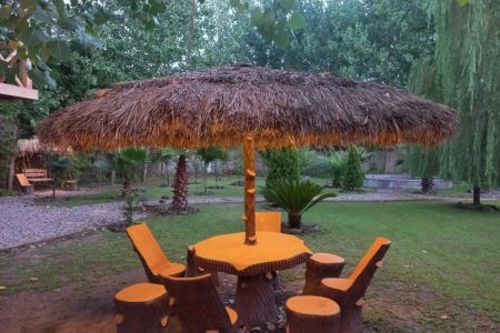 ویلا با معماری چوبی و کاهگلی در فرشکی چوکام