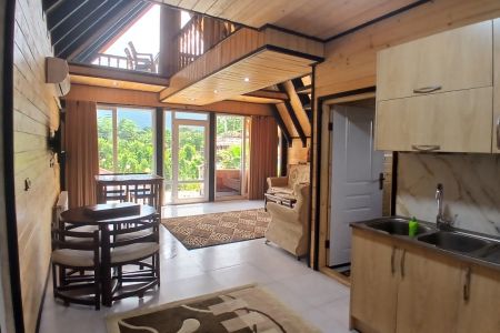 Wooden Cabin with Pool in Chaboksar