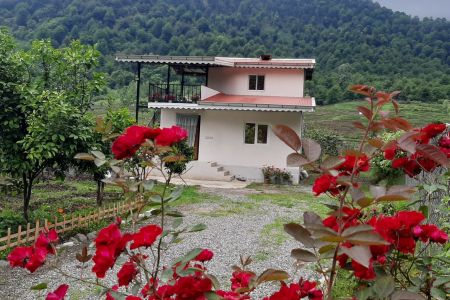 خانه دو طبقه کنار باغ کیوی در تالش - سراگاه