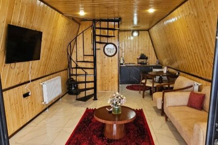 کلبه سوئیسی با جکوزی در کتالم رامسر - دشت جلم