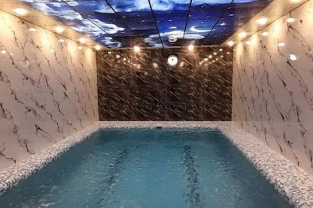 کلبه سوئیسی با استخر و جکوزی در رامسر