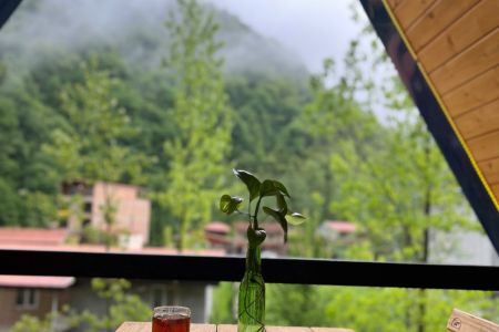 کلبه چوبی جکوزی دار در لفور - امام کلا