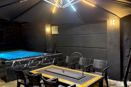 ویلا با استخر کوچک در پیرکلاچاه رشت